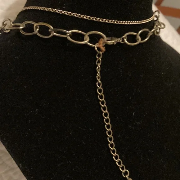 Chico gold tone turquoise necklace. - Picture 6 of 6